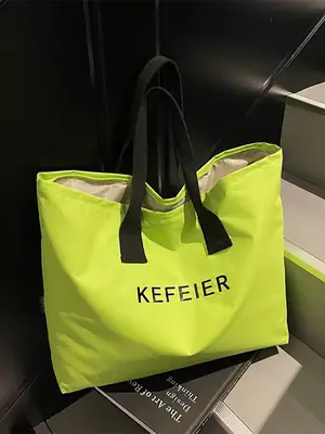 2026 Green Oxford Shoulder Bag Large Capacity Casual Tote