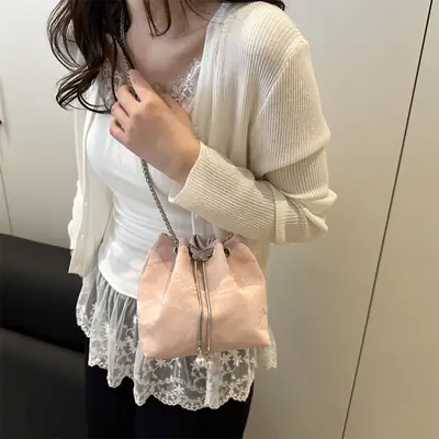 Retro Casual Shoulder Bag with Chain Strap, Large Capacity, 2025 Fashion