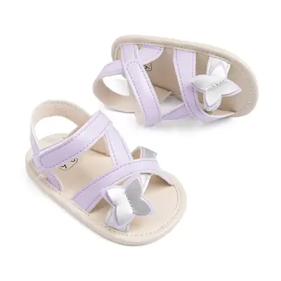 Cute Butterfly Baby Girl Sandals Cross Border Soft Sole Baby Toddler Shoes Amazon Wholesale 0-1 Year Old Baby Shoes