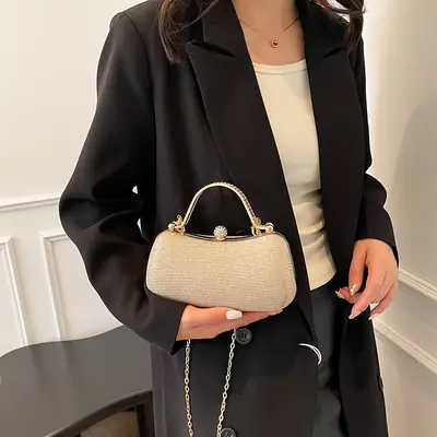 2025 Gold Chain Crossbody Bag for Women