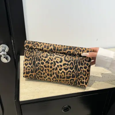 Leopard Print Women's Shoulder Bag 2025 New