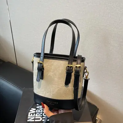 Women's Contrasting Color Handbag 2025 New