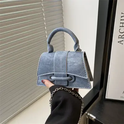 Blue Denim Crossbody Handbag for Women 2025
