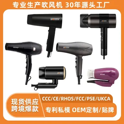 European Hair Dryer with 360° Rotating Fan