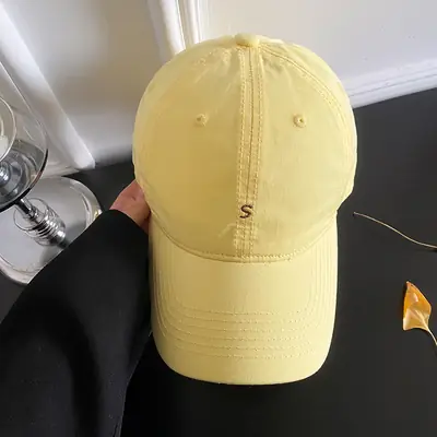 Women Korean Style Grey Baseball Cap 2025