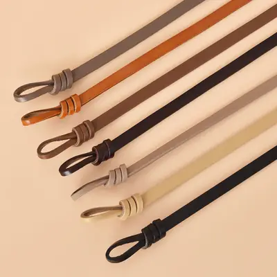 New Style Non-Perforated Knotted Belt for Women