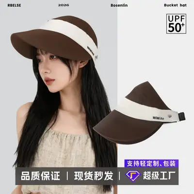 Women's Anti-UV Sun Hat Large Bim White Band
