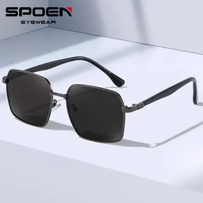 Men Square Polarized Sunglasses Anti-UV Driving