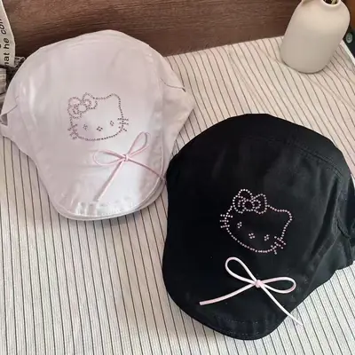 Japanese-Style Forward Cap for Women Spring Summer Face Slim