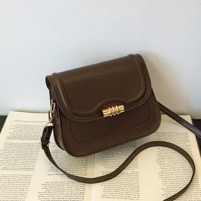 Brown Leather Crossbody Bag for Women 2025