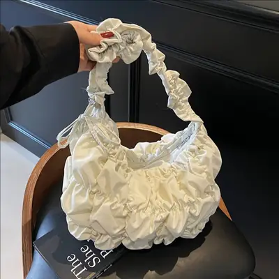 Trendy Pleated Shoulder Bag Women 2025 New Style