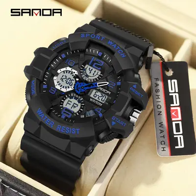 Sanda Sport Watch Waterproof Digital 3299