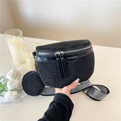 Bright Diamond Rhinestone Shoulder Crossbody Bag