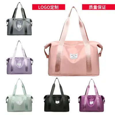 Custom Printed Logo Travel Bag Large Capacity Outdoor Travel Bag Luggage Bag Satchel Shoulder Bag Fitness Bag