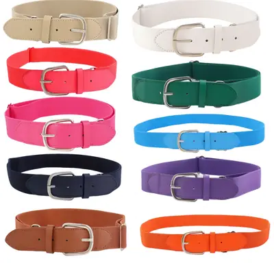 Pink Elastic Baseball Belt for Youth & Students
