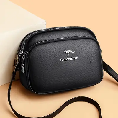 Women's Black Crossbody Bag 2025 Spring New