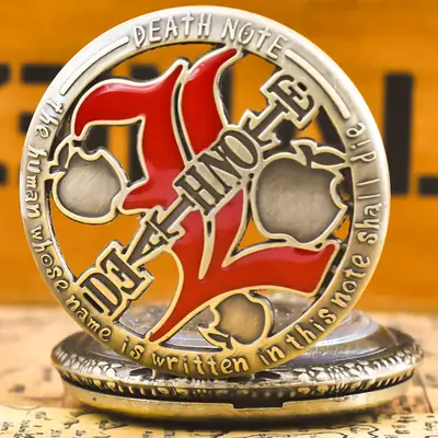 Hollow Pocket Watch with Cartoon Anime Design