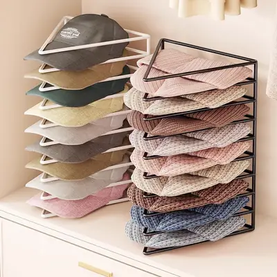 Multi-layer Wardrobe Storage Rack for Hat Organization