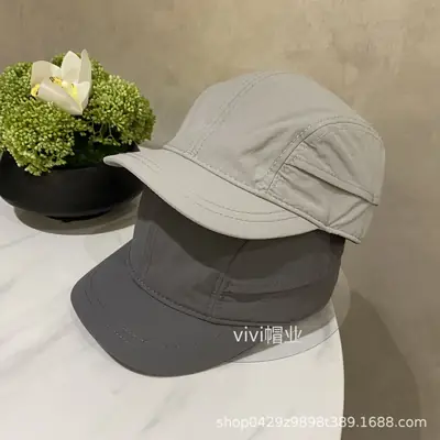 Men's Grey Baseball Cap Summer Quick Dry Breathable