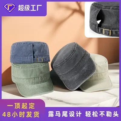 2025 Men Sun Hat Retro Washed Cotton Wide Bristle