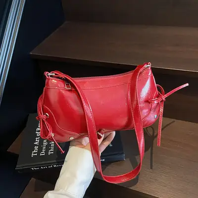 Red Crossbody Bag for Women 2025 Trendy Shoulder Bag