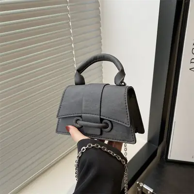 Light Grey Shoulder Crossbody Handbag for Women
