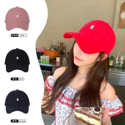 Women's Black Lettered Baseball Cap with Soft Top