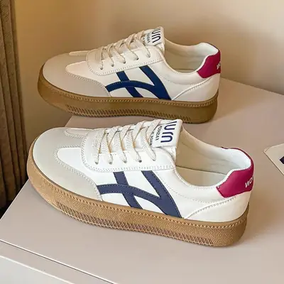 Fashion German Training Shoes Women's 2025 Spring and Autumn New Shoes Women's Explosions All-match Retro Canvas Shoes All-match Casual Sneakers