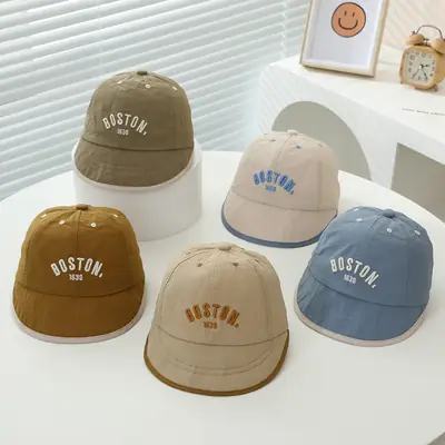 Boston Cap 2025 Spring Summer Infant Soft Bim Hat
