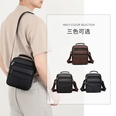 Men's Multi-Color Shoulder Bag Korean Style Large Capacity