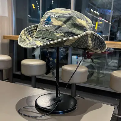 Camouflage Fishing Hat for Kids Spring Summer Camping