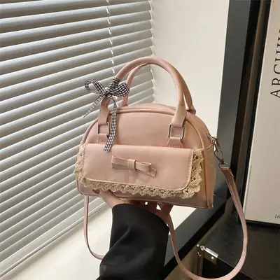 Pink Lace Crossbody Bag for Women 2025