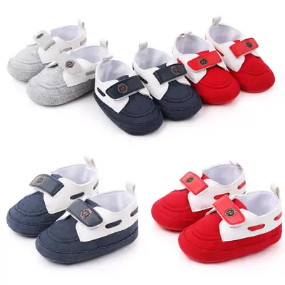 Baby Boy Velcro Baby Shoes Toddler Shoes Baby Shoes Soft Sole Canvas Shoes Factory Direct Sales Wholesale