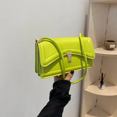 2025 Neon Satchel Bag with Retro Design