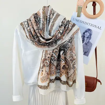 Korean Style Printed Scarf for Women