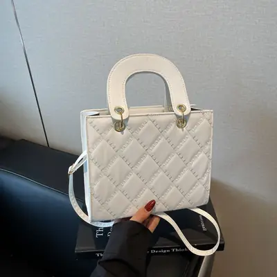 White Quilted Handbag for Women 2025