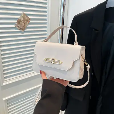 White One-Shoulder Crossbody Bag for Women 2025