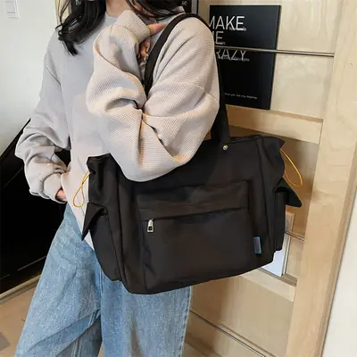 2025 New Large Capacity Black Tote Bag for Women