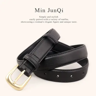 Women's Belt 3 Color Genuine Leather 100cm