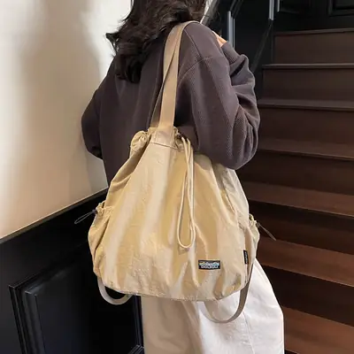 Women's Waterproof Drawstring Backpack with Armpit Shoulder Strap