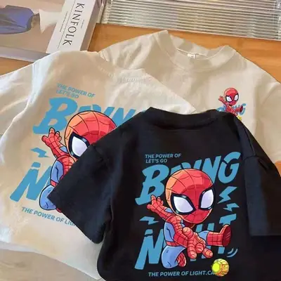 Spider-Man Short Sleeve Cotton T-Shirt for Boys