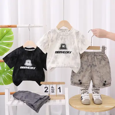 Boys 2Pc T-Shirt Shorts Set Summer 2025
