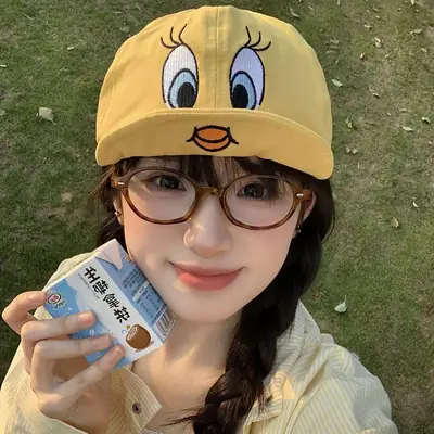 Cute Cartoon Duck Cap for Women with Sunshade Baseball