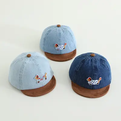 Baby Cute Sun Hat Blue Brown Spring Autumn