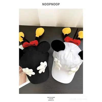 Mickey Mouse Yellow Baseball Cap with White Gloves