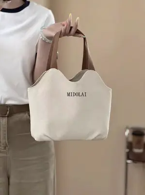 Women Canvas Shoulder Bag Midolati 2025 Casual