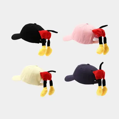 Cute Cartoon Butt Cap with Yellow Ear Muffs