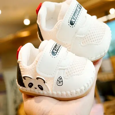 Baby Shoes Soft Sole Non-slip Summer Sandals Single Mesh Breathable Beginner Shoes Baby Toddler Shoes for 0-1 Years