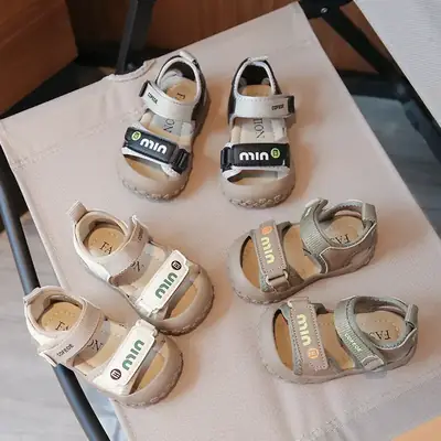 Baby Sandals Baotou Toddler Beach Shoes Soft Sole Non-Slip