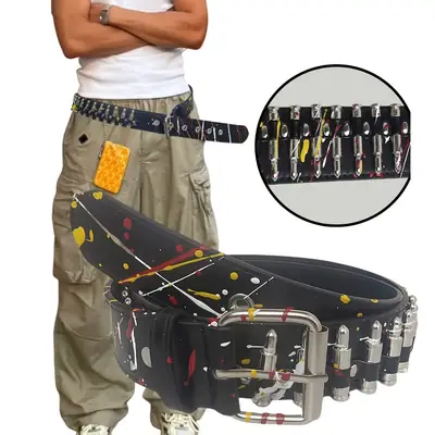 2025 American Fashion Bullet Belt with Color Print & Personalized Design